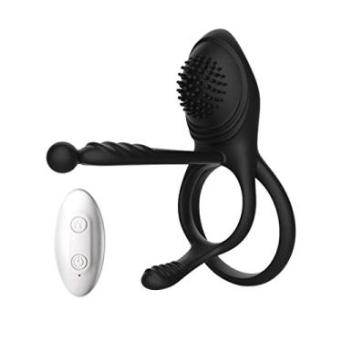 Imagem de Vibrador Peniano 3 em 1 Estimulador Clitóris Mulher Massagem Atraso Ejaculação Brinquedo Sexual Zatla