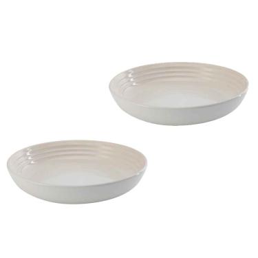 Imagem de Prato Fundo 2 Peças 22 cm Branco Meringue Le Creuset