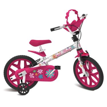 Imagem de Bicicleta Aro 16 Sweet Flower Pro Bandeirante Rosa 3077 5 +