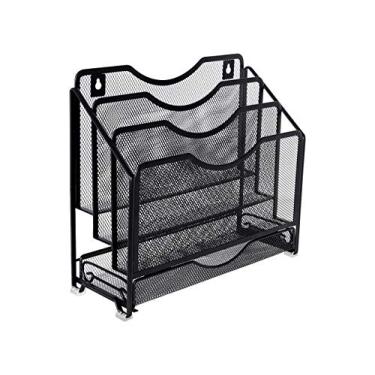 Imagem de EasyPAG Organizador de arquivos para mesa ou parede com gaveta, preto