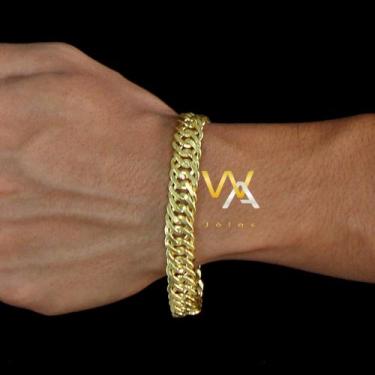 Imagem de Pulseira Grumet duplo laminado 10mm - WA JOIAS, 17cm