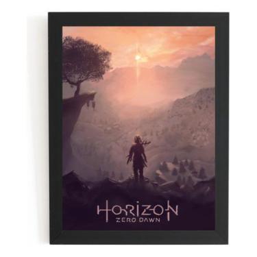 Imagem de Quadro Game Horizon Zero Dawn Arte Poster Moldurado - Fanarte