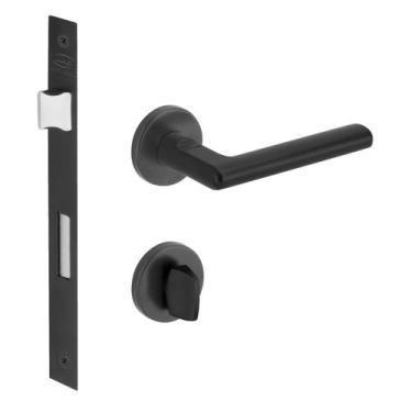 Imagem de Fechadura Nebula Banheiro 55mm Preto M0901Z R0069 BZ1952 PP Imab