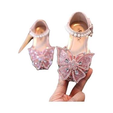 Imagem de Sandálias De Verão Para Meninas Com Lantejoulas E Strass, Tamanho 21-3