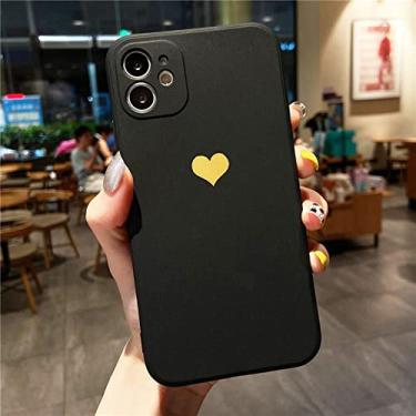 Imagem de Capa de telefone com padrão de coração de amor para iphone 13 12 pro mini 11 pro max x xr xs max 7 8 plus cor doce capa de tpu macio, b, para iphone se (2020)