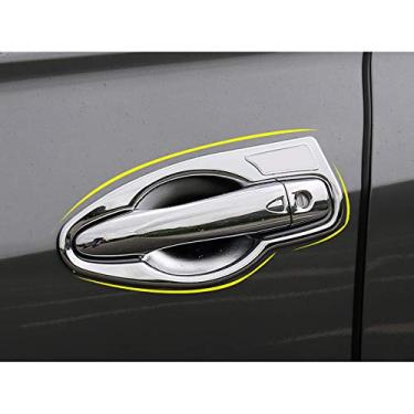 Imagem de JIERS Para Nissan Kicks 2016-2018, acabamento em ABS cromado para maçaneta externa da porta da tigela, acessórios de carro