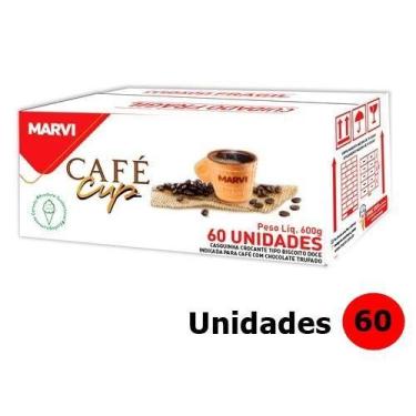 Imagem de Café cup xícara casquinha marvi cx 60 unidades - atacado