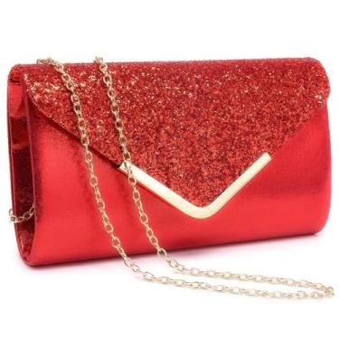 Imagem de Bolsa de noite Dasein, bolsa de mão formal feminina com alça de ombro