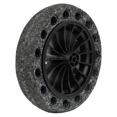 Imagem de Pneu Maciço Tramontina Borracha Macia Roda Plástica 8 Para Carrinho Mão Tramontina
