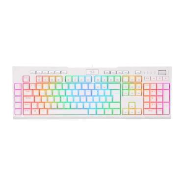 Imagem de Teclado Mecânico Gamer Redragon Brahma Pro - ABNT2 - RGB Chroma Switch Marrom - Branco K586W-RGB-PRO-Unissex
