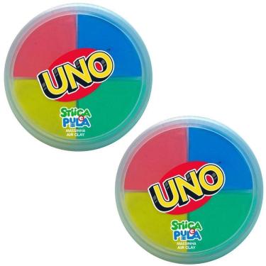 Imagem de 2x Stiica E Pula Massinha Air Clay 20g Uno - Doce Brinquedo