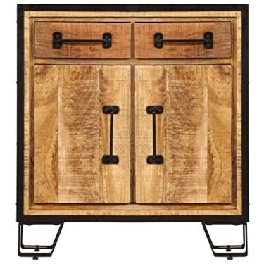 Imagem de Aparadores e armário de buffets com decoração moderna de armazenamento 65 x 30 x 70 cm madeira de manga maciça (cor: A, tamanho: 65 x 30 x 70 cm) (A 65 x 30 x 70 cm) (A 65 x 30 x 70 cm)