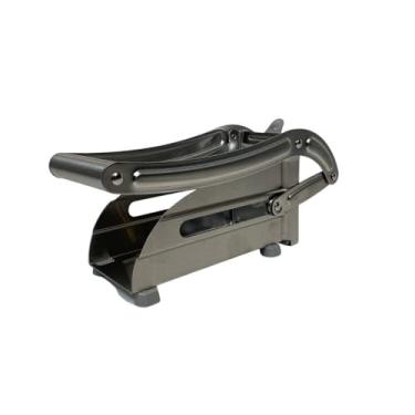 Imagem de Cortador Industrial de Batatas e Legumes em Aço Inox, Lâminas Duplas 9mm e 12mm, Base Antiderrapante, Dimensões 26x9x11cm, com Ejetor Removível