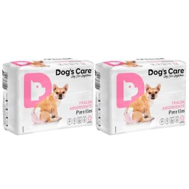 Imagem de Kit Fralda Higiênica Descartável Para Cachorro Fêmea P 24 unidades