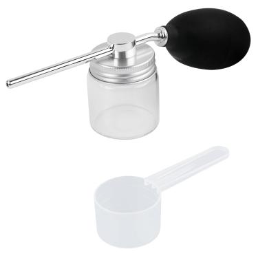 Imagem de ASUNFO Espanador de lâmpada de pó de diatomácea aplicador de pó de jardim pulverizador de pó para uso interno e externo multiuso cerca de 59 ml