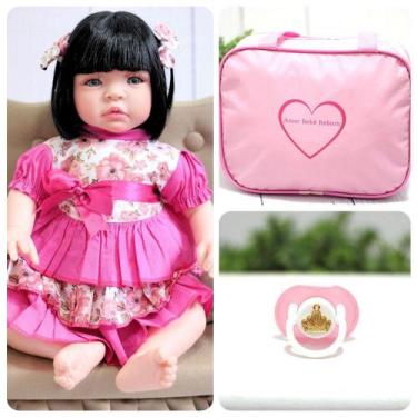 Bolsa Maternidade Rosa com Roupas para Boneca Bebê Reborn - Bolsa  Maternidade - Magazine Luiza