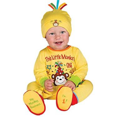 Imagem de Rubie's Fantasia Primeiro Aniversário Príncipe Camisola estampada, chapéu e botas, Multicor, 6-12 Meses