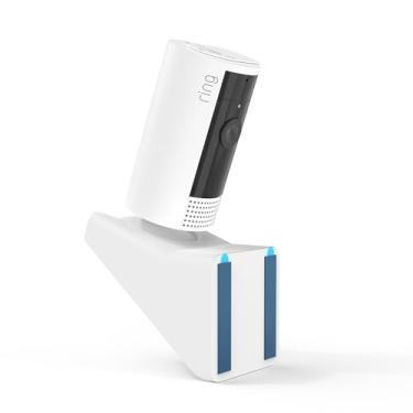 Imagem de HOLACA Suporte de janela para câmera interna de anel (1ª geração), (2ª geração), inclinação de 20 graus (para cima/baixo/esquerda/direita) Suporte de montagem flexível adesivo forte para câmera