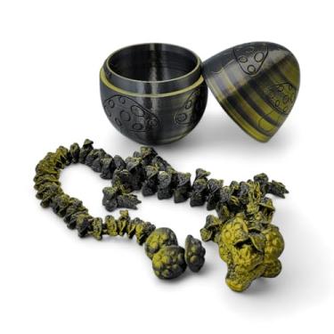 Imagem de ZZ LIFE Ovo de dragão de cogumelo surpresa - articulações articuladas de dragões de 40,6 cm - Gabinete de torção com tema de cogumelo, ovo de dragão misterioso, TDAH, estresse, alívio da ansiedade