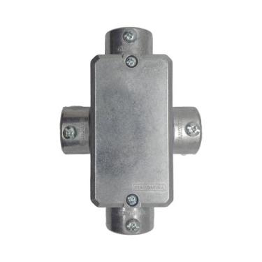 Imagem de Condulete alumínio 3/4 Tramontina tampa cega, Tipo X