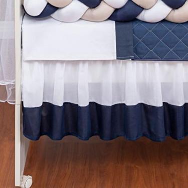 Imagem de Saia de Berço Americano e Nacional dois lados babado várias cores - Co