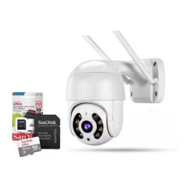 Imagem de Kit Câmera Ip Icsee Hd 1080p Com Cartão De Memória 64gb - Camera wifi