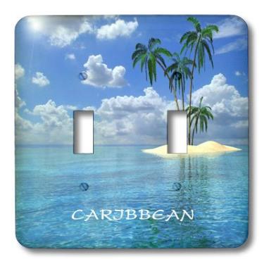 Imagem de 3dRose LLC lsp_109524_2 Interruptor duplo Turtle Beach In The Caribbean