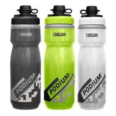 Imagem de Caramanhola Térmica Garrafa Podium Dirt Series Chill 620ml verde - Cam