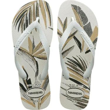 Imagem de Chinelo Havaianas Masculino Aloha 43/44 BRANCO/VERDE Olive PAR