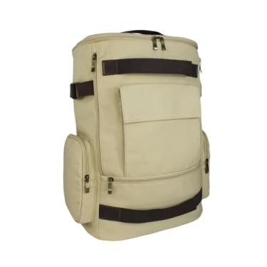 Imagem de Lenna's Mochila De Lona Grande Masculina Feminina Comporta Notebook Casual e Viagens LE13 Bege