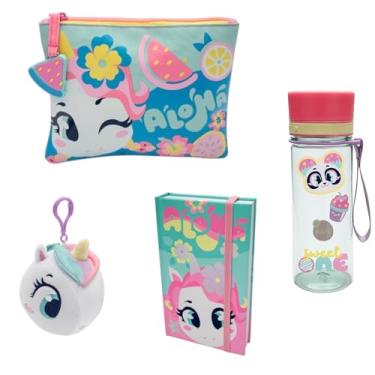 Imagem de Kit Necessaire + Garrafa + Caderno + Chaveiro Unicórnio Puket
