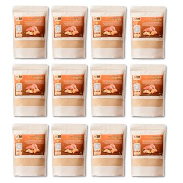 Imagem de Kit 12 Un Suplemento Farinha Batata Doce Polpa Laranja Pó 5.4kg