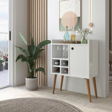 Imagem de Aparador Buffet Balcão Multiuso Para Sala Escritório Cantinho do Café 