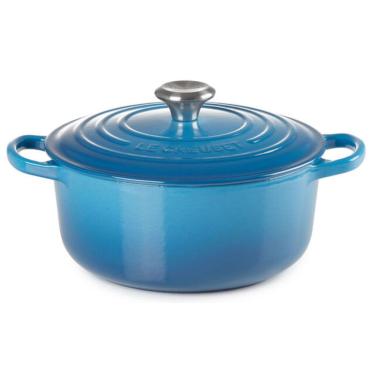 Imagem de Panela le creuset redonda signature em ferro fundido 16CM azul marseille 21177162002430