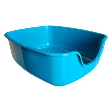 Imagem de Caixa de Areia para Gatos Bandeja Caixona Big Alvorada, Azul