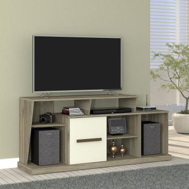 Imagem de Rack Para Tv Até 52 Polegadas 1 Porta Bolero Magno Móveis Angelim/Off White