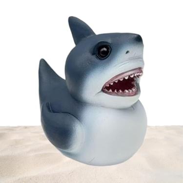 Imagem de Estátua de Pato - Figuras de Animais Marinhos,Ornamento Artesanal em Resina para Decoração de Jardim Exterior Quarto Local de Trabalho Sala de Estar Estante Interior Escrivaninha