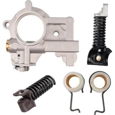 Imagem de Engrenagem sem-fim da bomba de óleo com mola antivibração Buffer de mola AV substituição para MS661 MS661C 11447913100