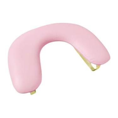 Imagem de KiBcsLic Apoio de braço em formato de U, suporte resistente e removível, confortável, apoio de braço para manicure, portátil, para uso em mesa e salão de, Rosa