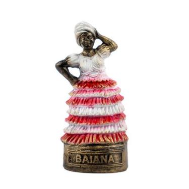 Imagem de Esculturas Baianas 10cm Dourada Envelhecida Vintage - Lua Mística - 10