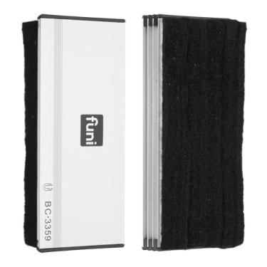 Imagem de PATIKIL Pacote com 2 borrachas magnéticas apagáveis a seco, borracha magnética de quadro branco de 6,3 x 14,5 cm, metal de alumínio para quadro branco, placa de calendário de vidro, geladeira