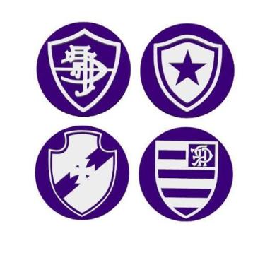 Imagem de Kit 4 Carimbos Marcador Brigadeiro/Doces Times Futebol Rio de Janeiro 