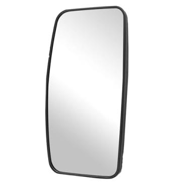 Imagem de Espelhos de trator grande angular ajustável convexo empilhador espelho para reduzir o ponto cego retrovisor lateral para escavadeira, substituição de reboque 21,6 x 16,3 cm (2 peças, preto) (1 peça