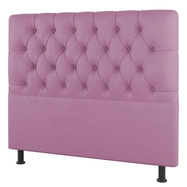 Imagem de Cabeceira Cama Box Solteiro Nice 100cm Suede Rosa - Desk Design