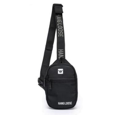 Imagem de Shoulder Bag Transversal Hang Loose Unissex Reforçada Passeio 1L-Masculino