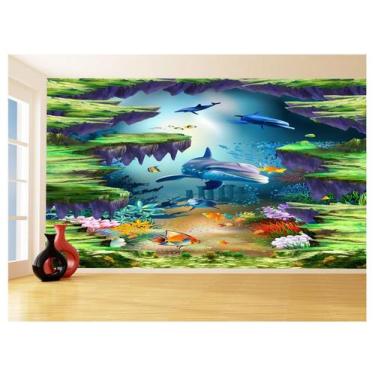 Imagem de Papel Para Piso De Porcelanato Liquido Água 3,5M Flr26 - Você Decora