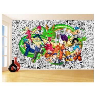 Imagem de Papel De Parede 3D Dragon Ball Goku Vegeta Anime 3,5M Dbz94 - Você Dec