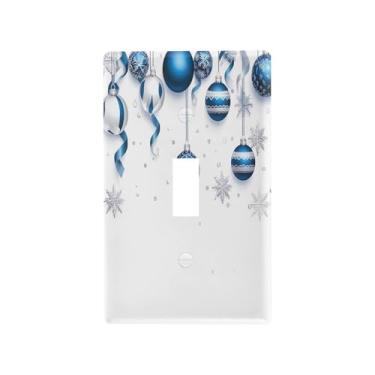 Imagem de Blueangle Capa para placa de parede para interruptor de luz - Fita de Natal para interruptor de luz decorativa para tomada de parede, tamanho 1 - gangue 12 x 7 cm #383