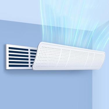 Imagem de Defletor de ar condicionado ajustável - defletor telescópico de proteção contra vento para ventilações, saída de ar, controle de direção do vento de 96 cm/38 pol, solução de resfriamento com