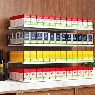 Imagem de Suporte organizador de cigarros - vitrine de varejo montada na parede, suporte de acrílico transparente para balcões de supermercado, tamanho: 31,5 x 28,4 x 24,5 cm e 73,5 x 28,4 x 69 cm